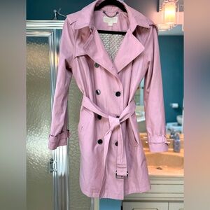Pink Michael Kors belted jacket, size M.